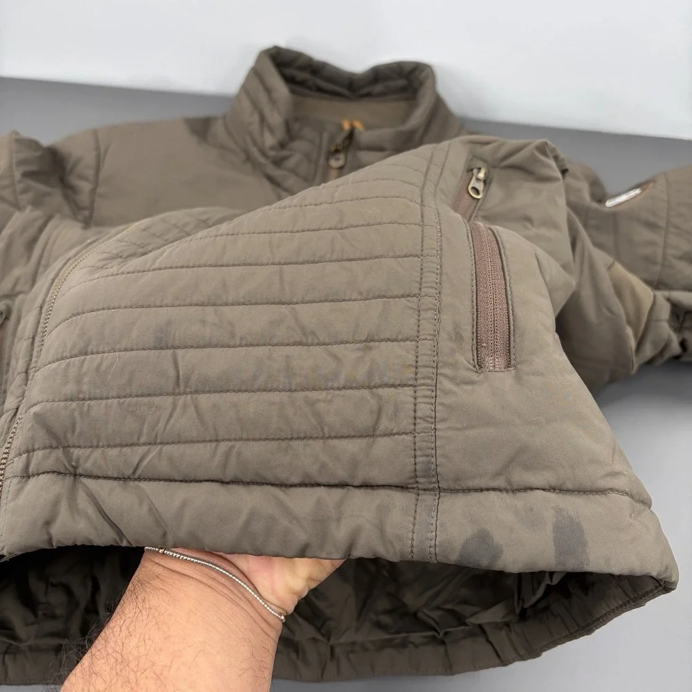 Kuhl‎ Projekt Spyfire Jacket Mens Medium Expresso Brown Insulated Outdoor Puffer